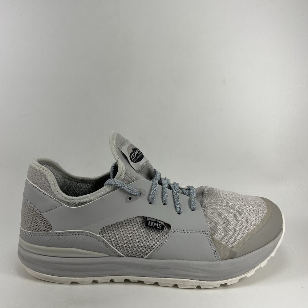 Lems Mesa Walking Shoes Mens Size 12 Glacier Light Grey Mesh Low Top Athletic